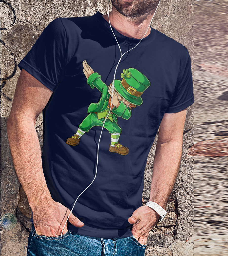 St Patricks Day Leprechaun Dabbing Boys Dab T-Shirt