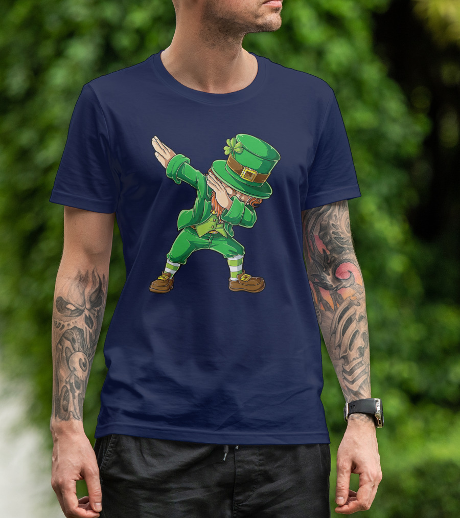 St Patricks Day Leprechaun Dabbing Boys Dab T-Shirt