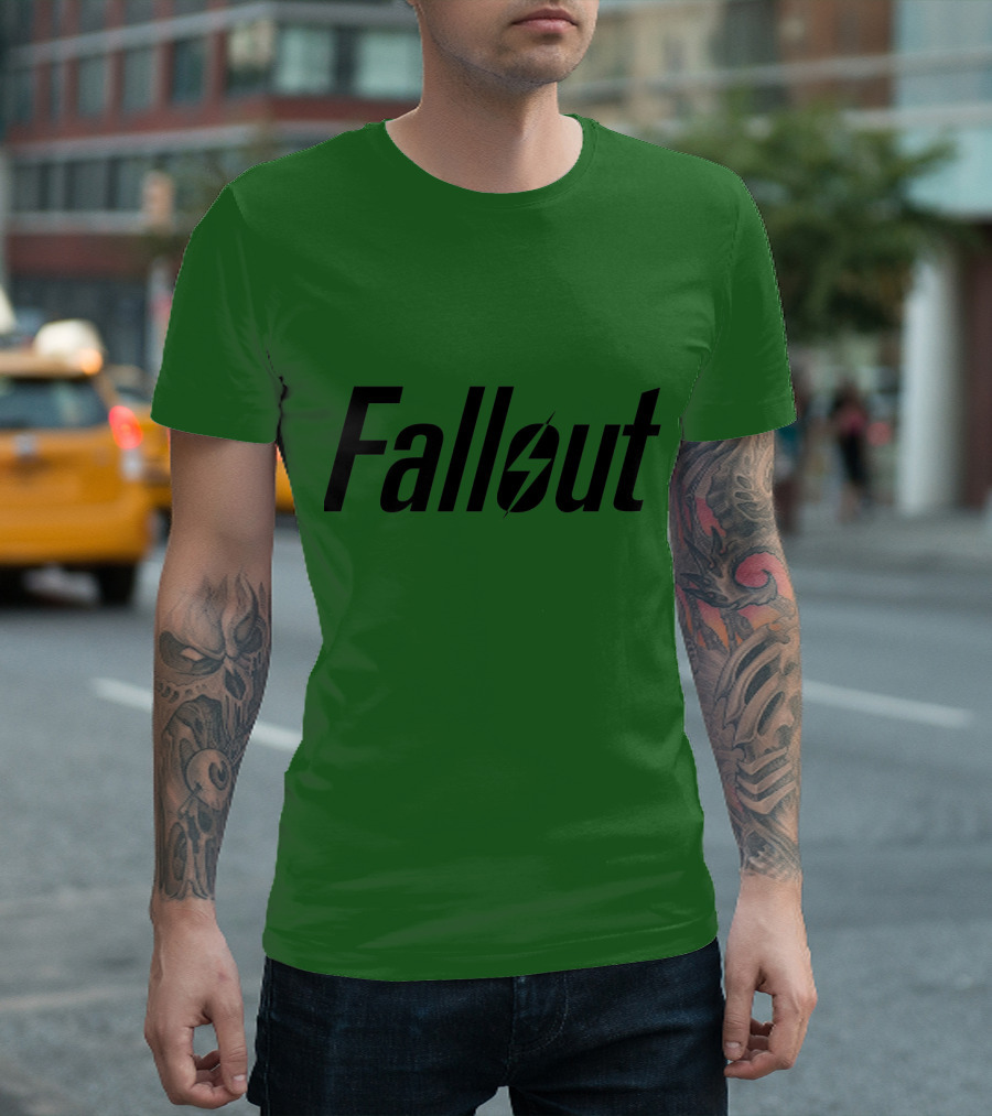 Fallout Logo Green Background T-Shirt