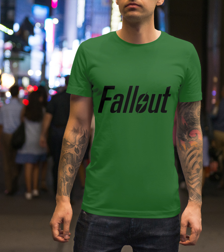 Fallout Logo Green Background T-Shirt