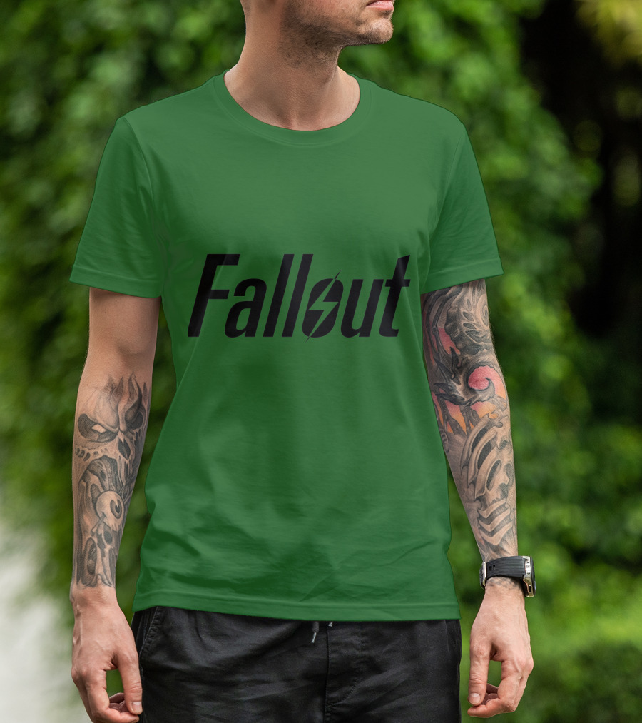 Fallout Logo Green Background T-Shirt