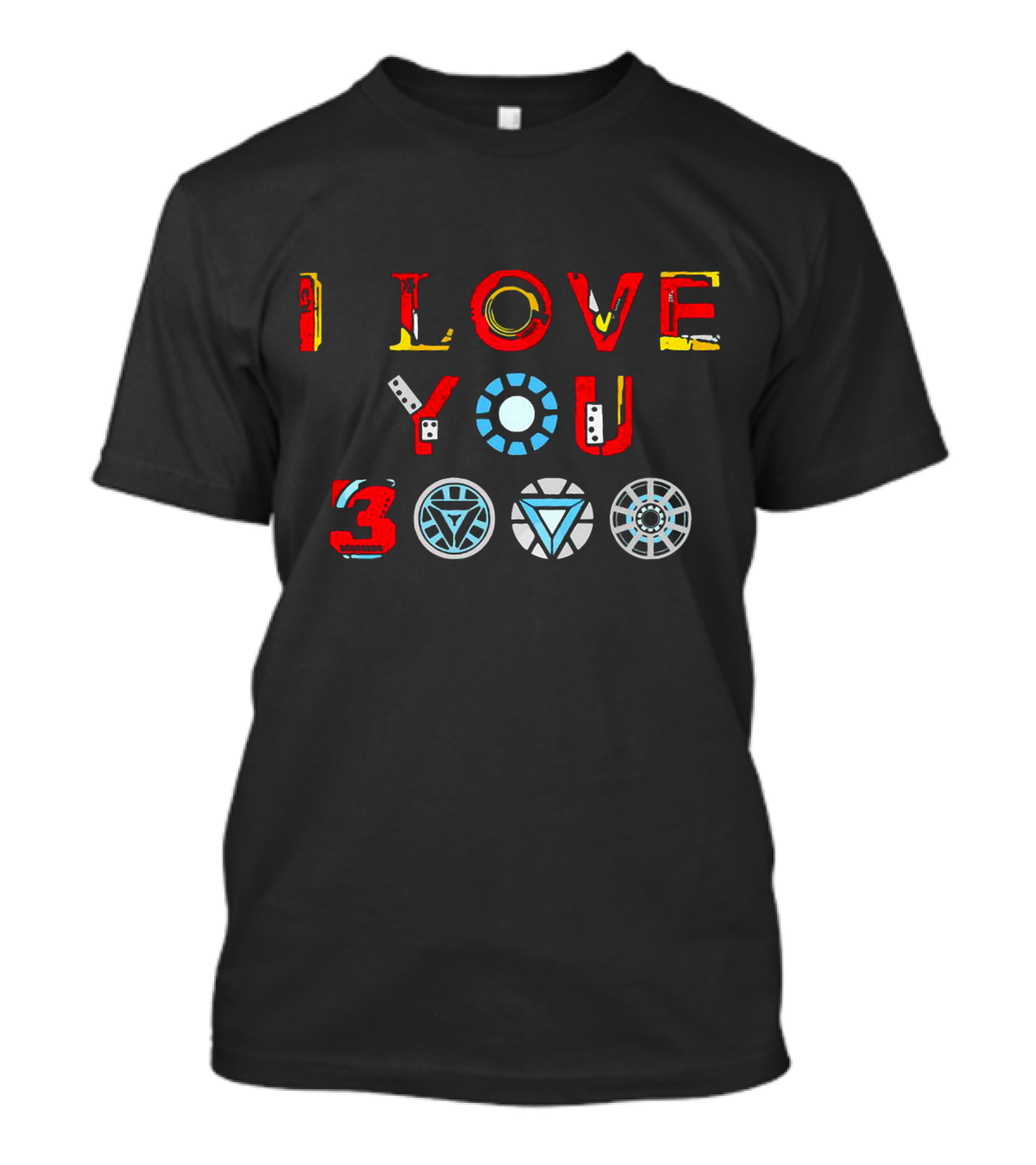 I Love You 3000 Arc Reactor Iron Man T-Shirt