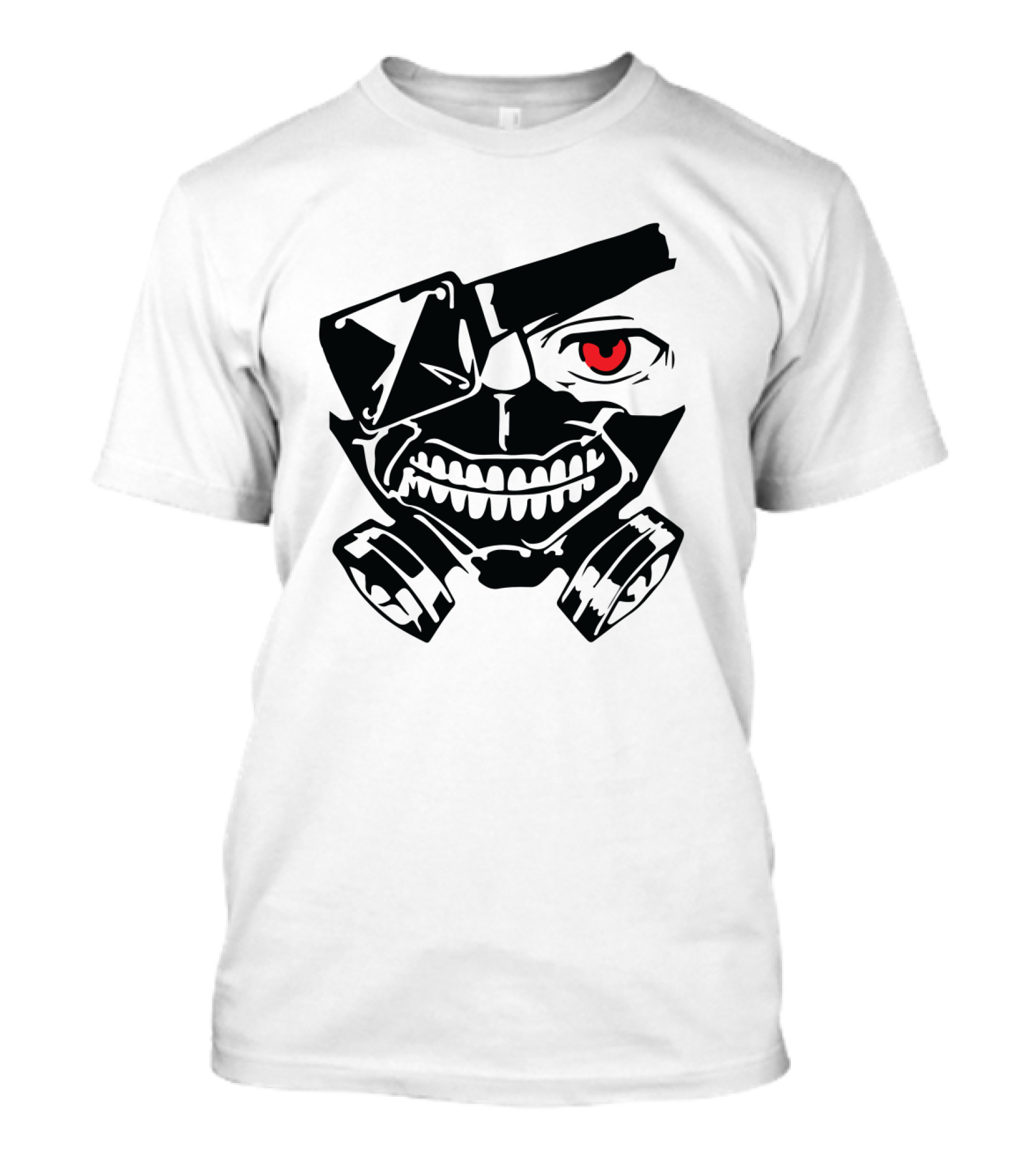 Tokyo Ghoul Kaneki Mask Iconic Anime Fan T-Shirt