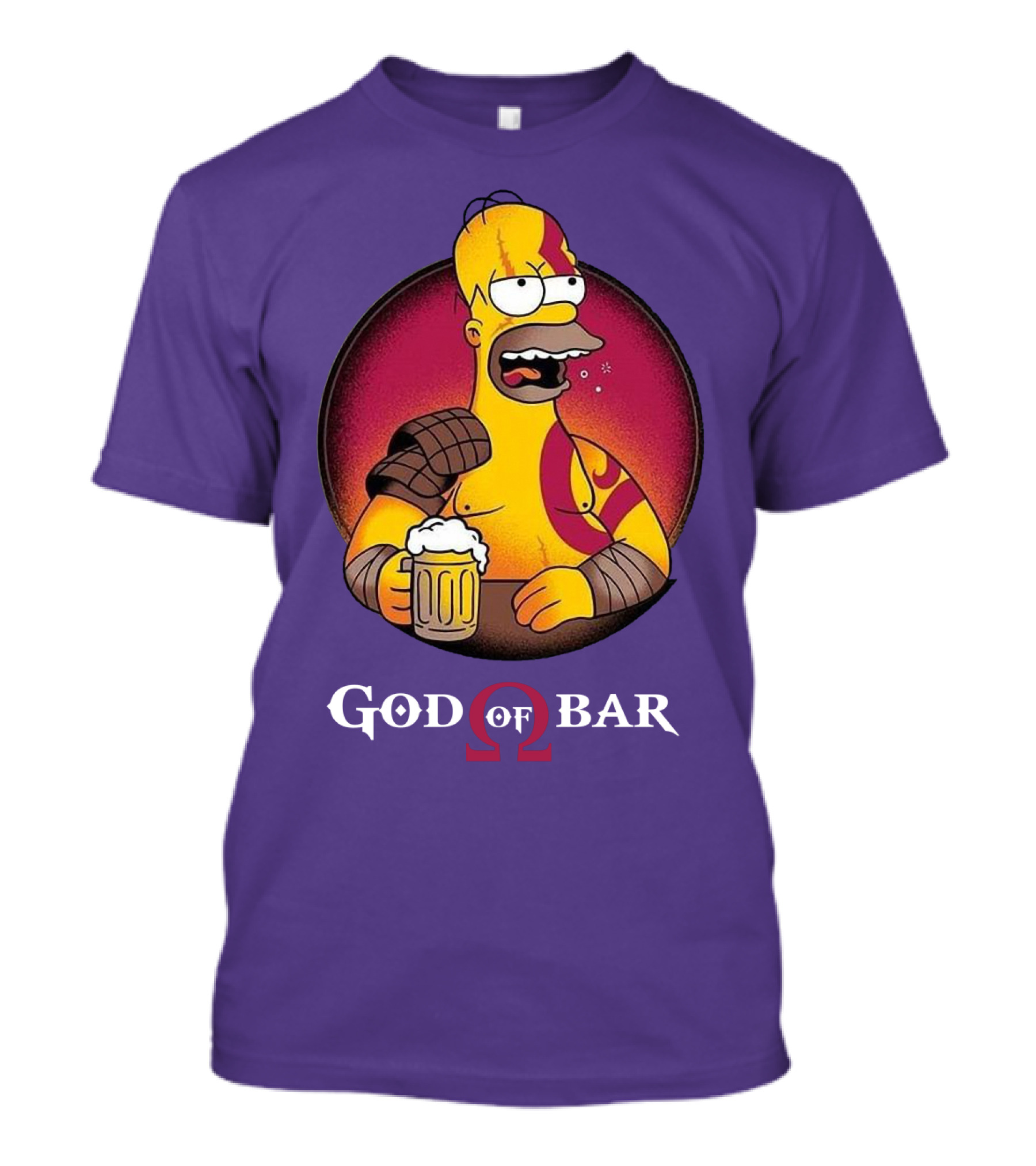 God Of Bar Homer Kratos Mashup T-Shirt