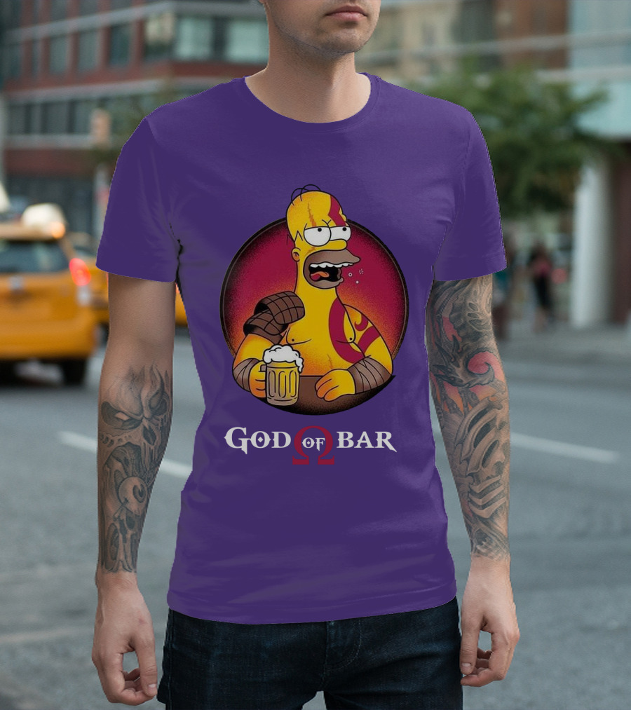 God Of Bar Homer Kratos Mashup T-Shirt
