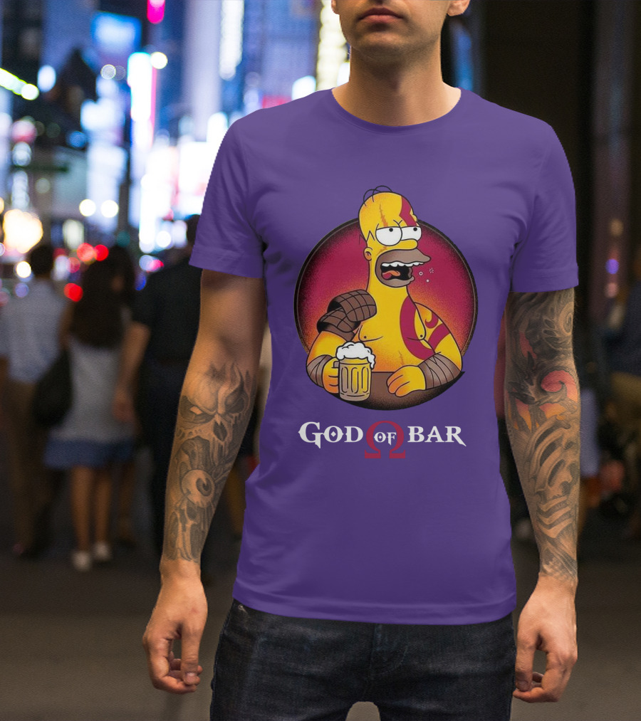 God Of Bar Homer Kratos Mashup T-Shirt