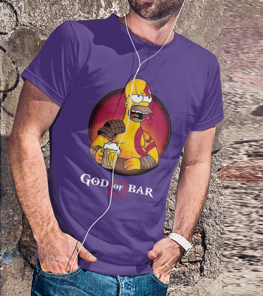 God Of Bar Homer Kratos Mashup T-Shirt