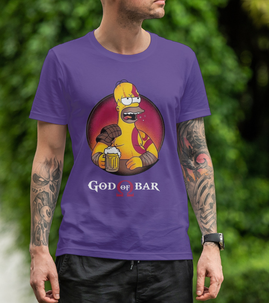 God Of Bar Homer Kratos Mashup T-Shirt