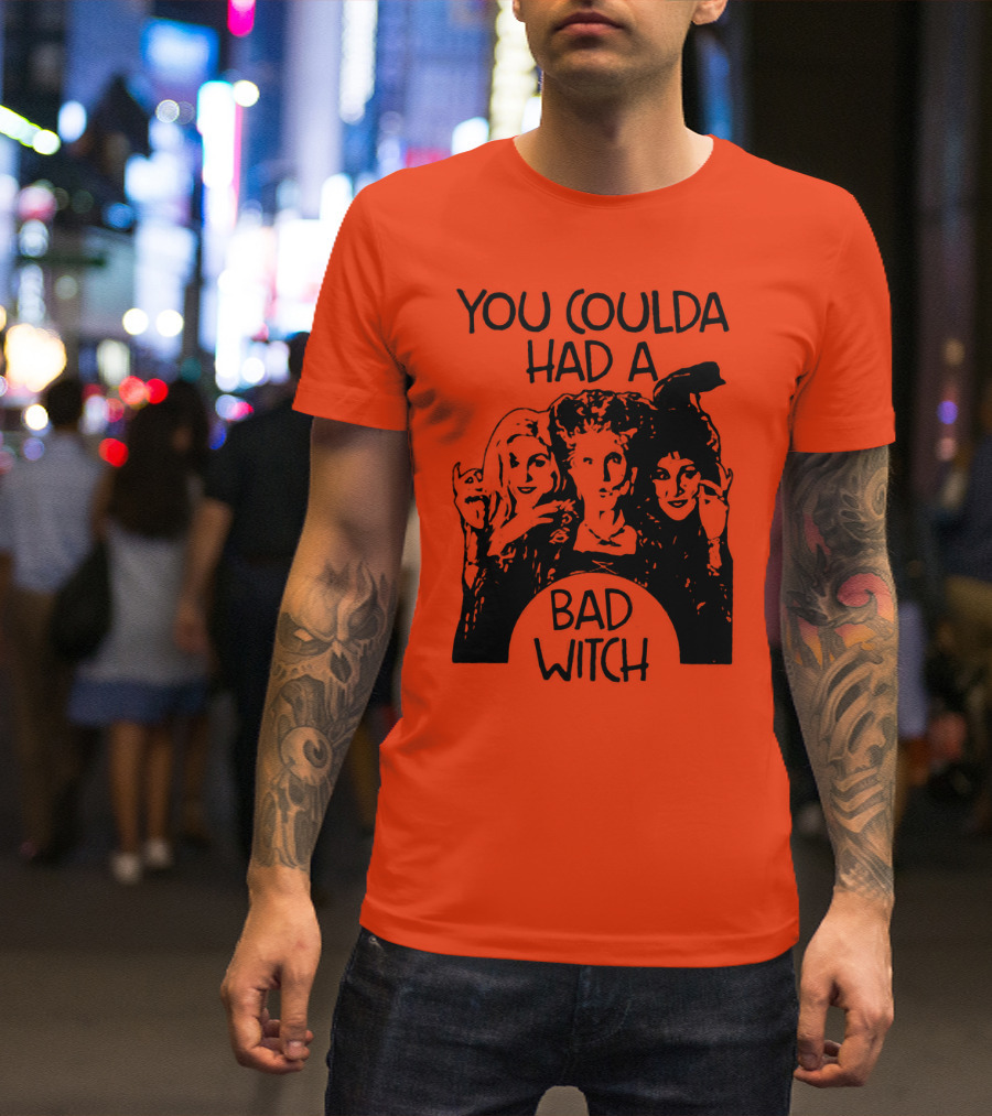 Hocus Pocus You Coulda Had A Bad Witch Sanderson Sisters Halloween Magic T-Shirt