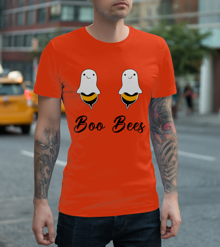 Boo Bees Funny Ghost Bee Pun Halloween T-Shirt