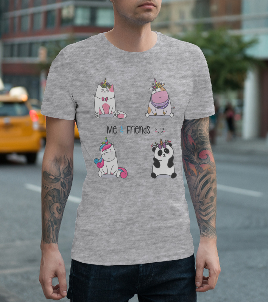 Me and Friends Cute Animal Collection T-Shirt