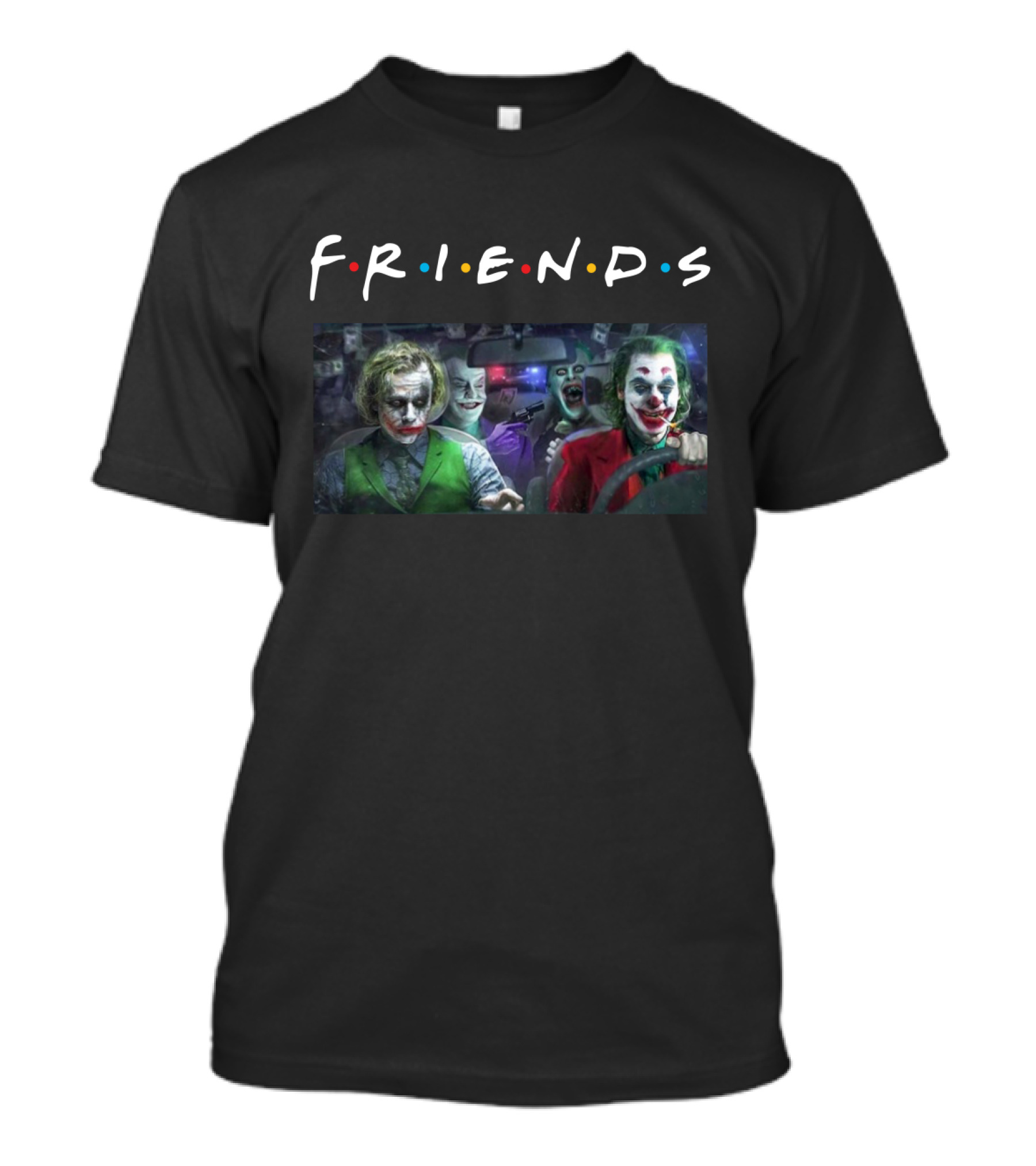 Joker Characters Friends TV Show T-Shirt