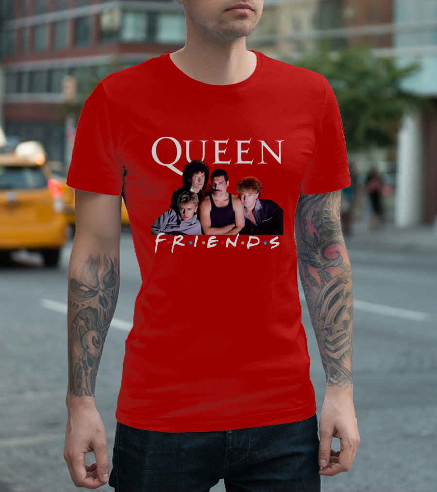 Queen Band Friends TV Show Mashup T-Shirt
