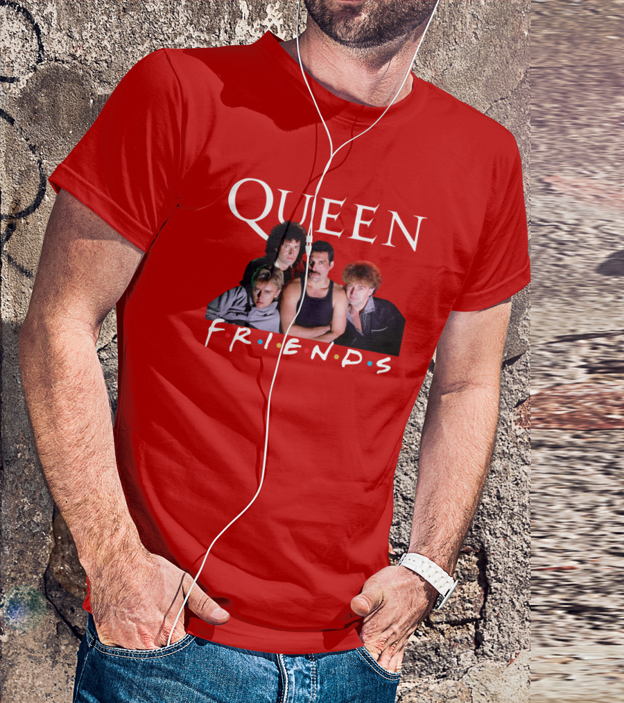 Queen Band Friends TV Show Mashup T-Shirt