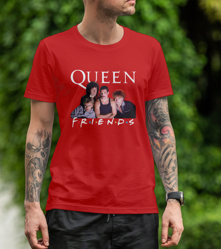 Queen Band Friends TV Show Mashup T-Shirt