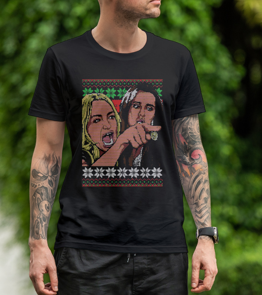 Taylor Armstrong Woman Yelling Meme Ugly Christmas T-Shirt