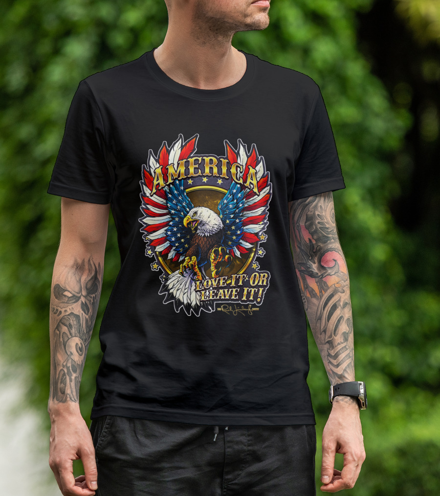 America Love It Or Leave It Bald Eagle Stars The Rush Limbaugh Show T-Shirt