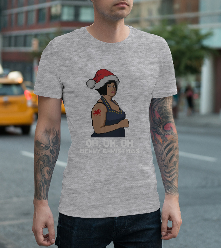 Nessa Oh Oh Oh Merry Christmas Santa Hat Jumper T-Shirt