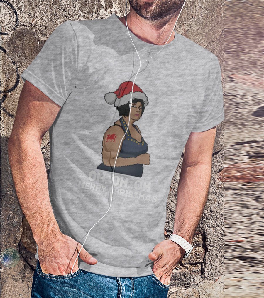 Nessa Oh Oh Oh Merry Christmas Santa Hat Jumper T-Shirt