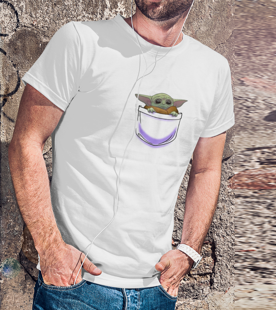 Star Wars The Child Grogu In Pocket T-Shirt