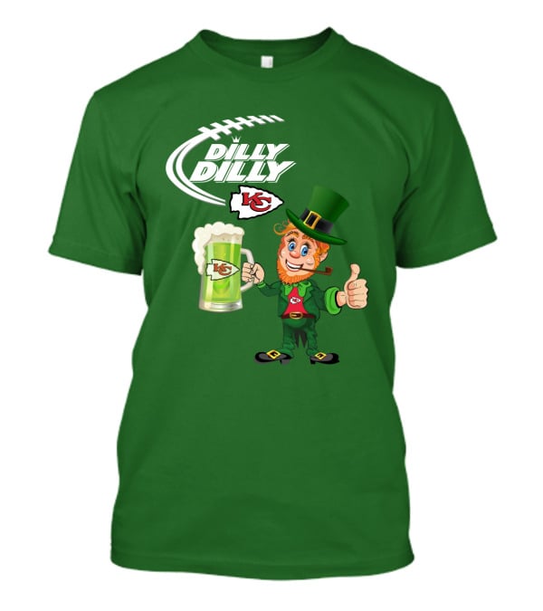 Dilly Dilly Chiefs Leprechaun St Patrick's Day Drink T-Shirt