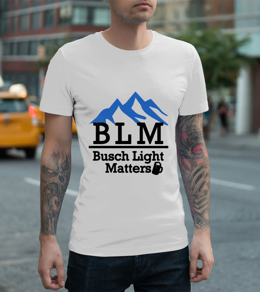 BLM Busch Light Matters Mountain T-Shirt