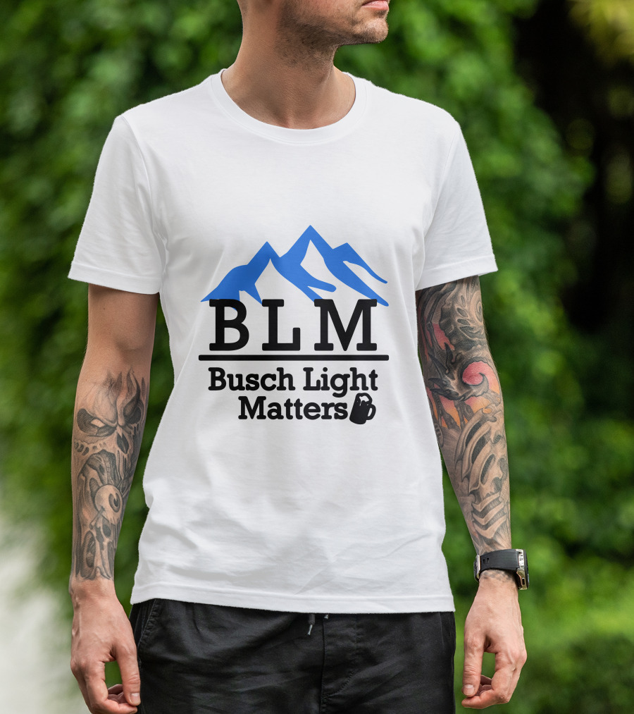 BLM Busch Light Matters Mountain T-Shirt