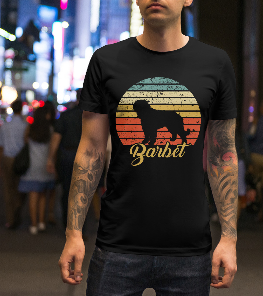 Vintage Barbet Retro Sunset T-Shirt