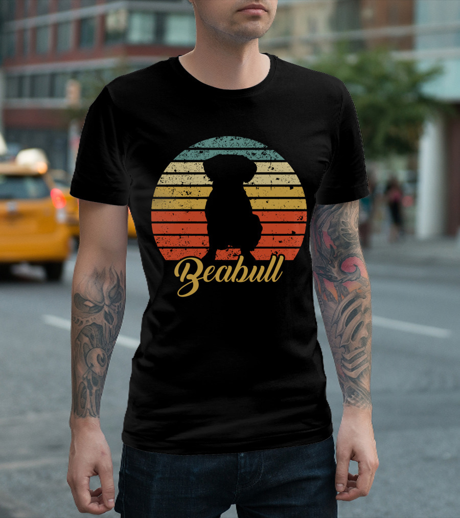 Retro Sunset Beabull T-Shirt