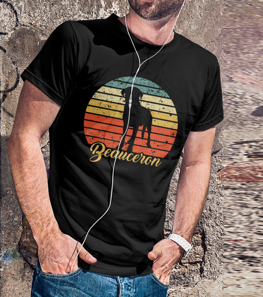 Retro Striped Beauceron T-Shirt
