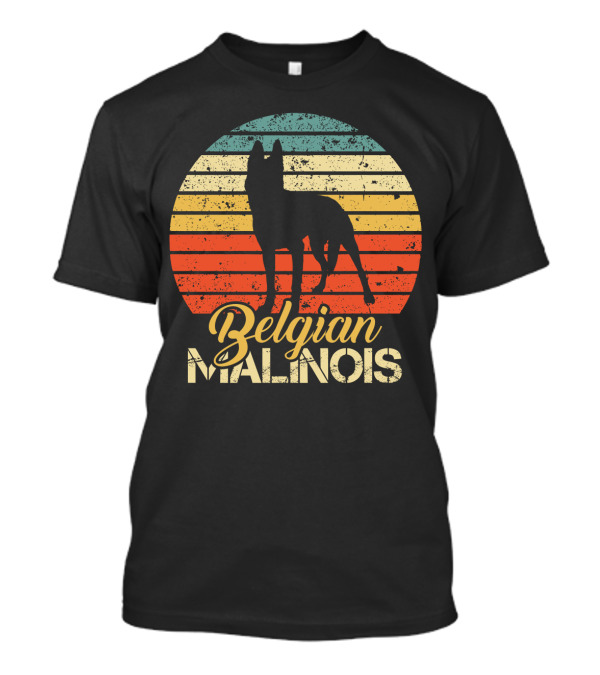 Retro Sunset Belgian Malinois T-Shirt