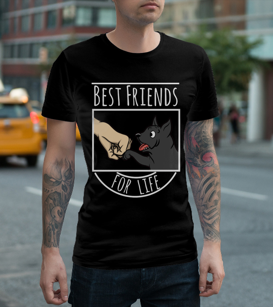 BEST FRIENDS FOR LIFE CANE CORSO DOG FIST BUMP T-Shirt