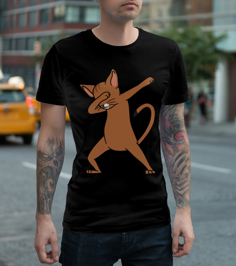 Dab Pose Abyssinian Cat T-Shirt