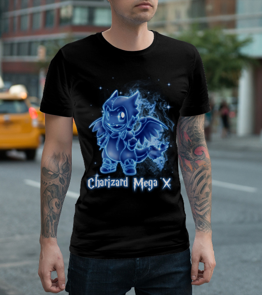 Charizard Mega X Pokemon Patronus T-Shirt