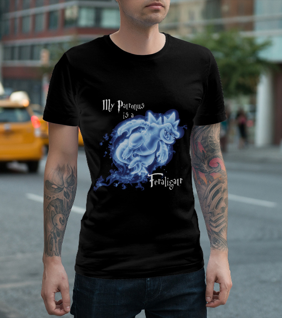 My Patronus Is a Feraligatr Pokemon Patronus T-Shirt