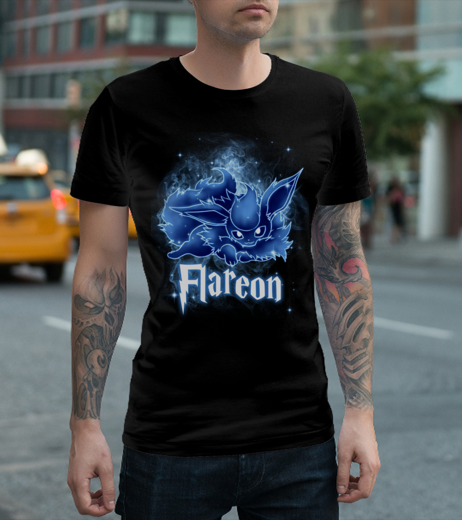 Flareon Pokemon Patronus Magic Creature Fusion T-Shirt