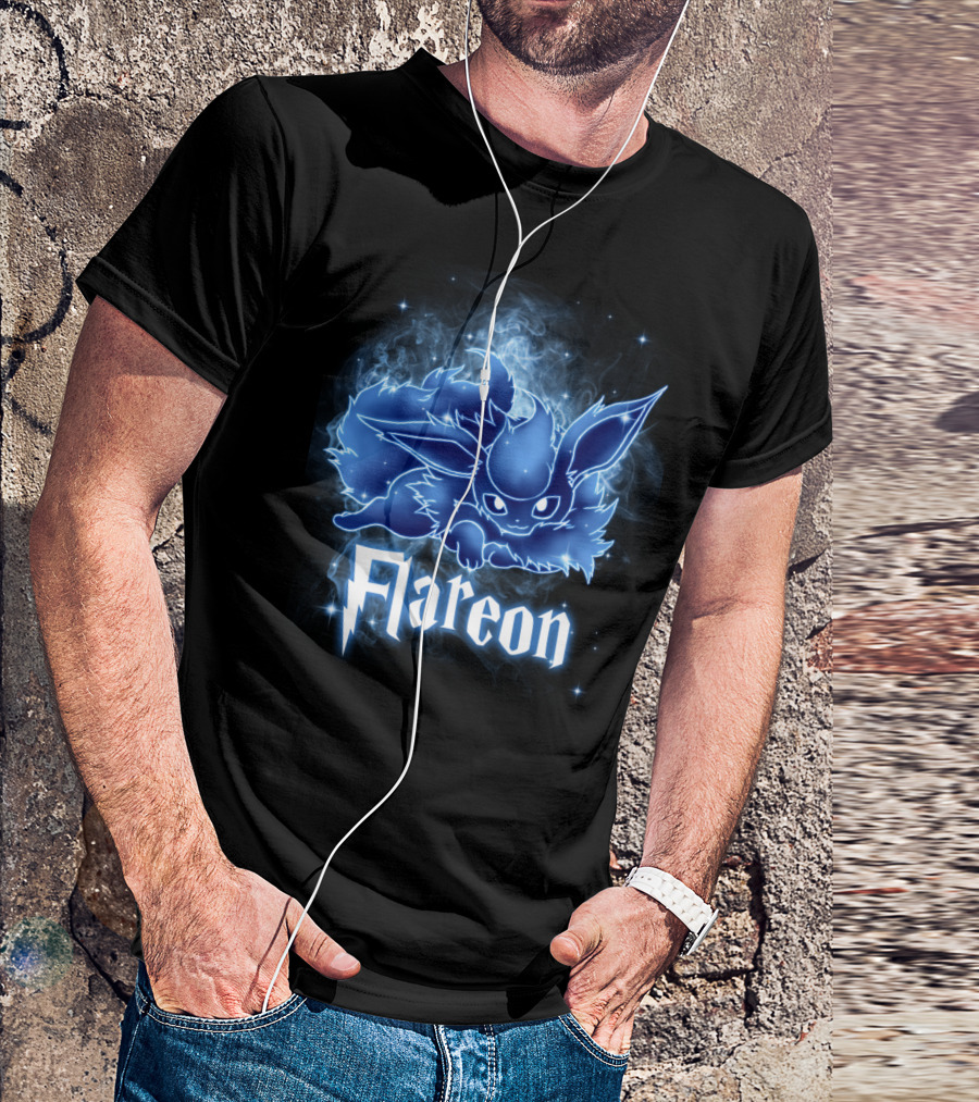 Flareon Pokemon Patronus Magic Creature Fusion T-Shirt