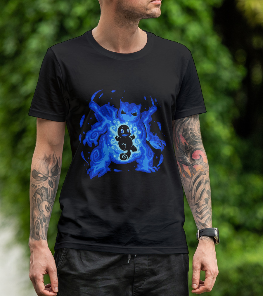 EVOLUTION POKEMON BLASTOISE WATER TYPE CHARIZARD ELEMENTAL T-Shirt