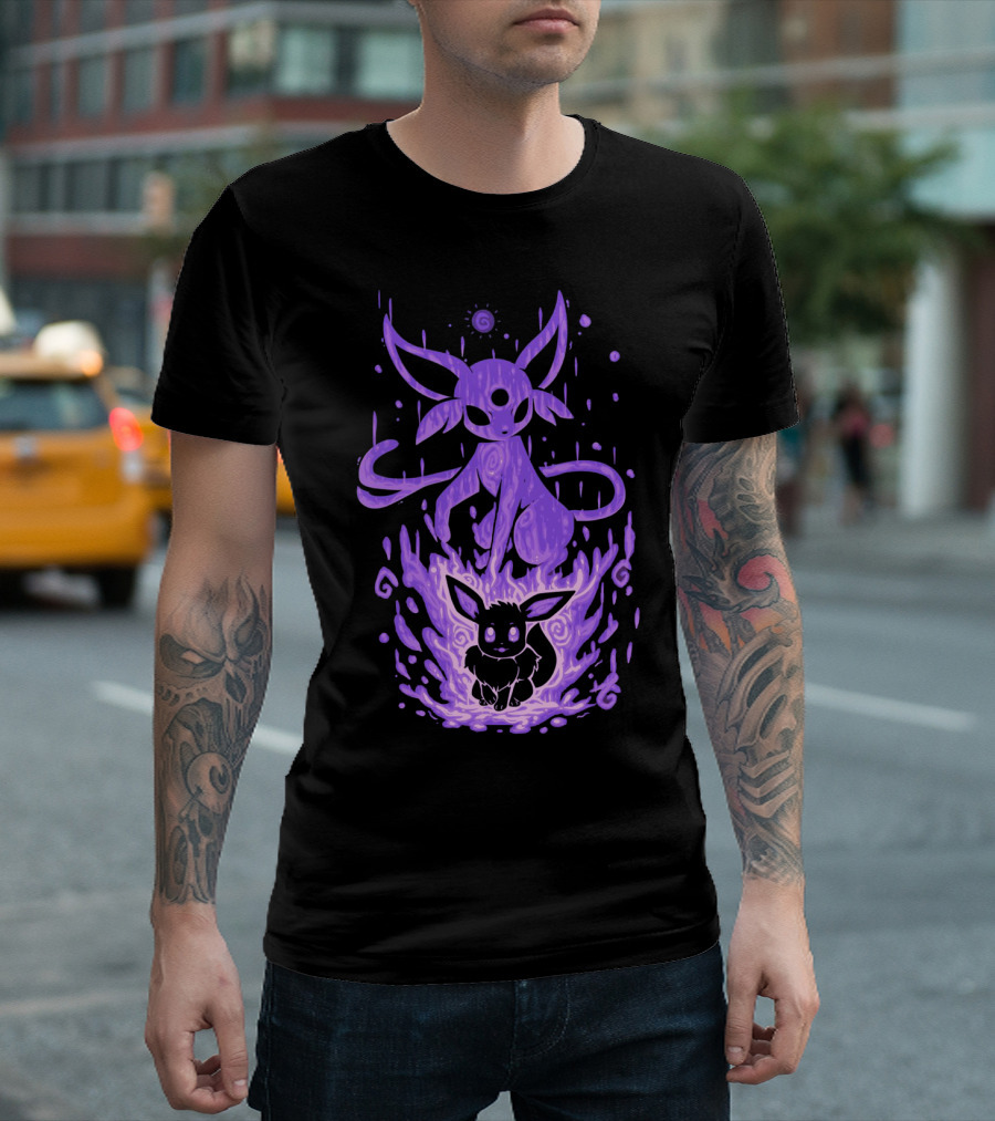 EVOLUTION POKEMON ESPEON EEVEE TRANSFORMATION T-Shirt