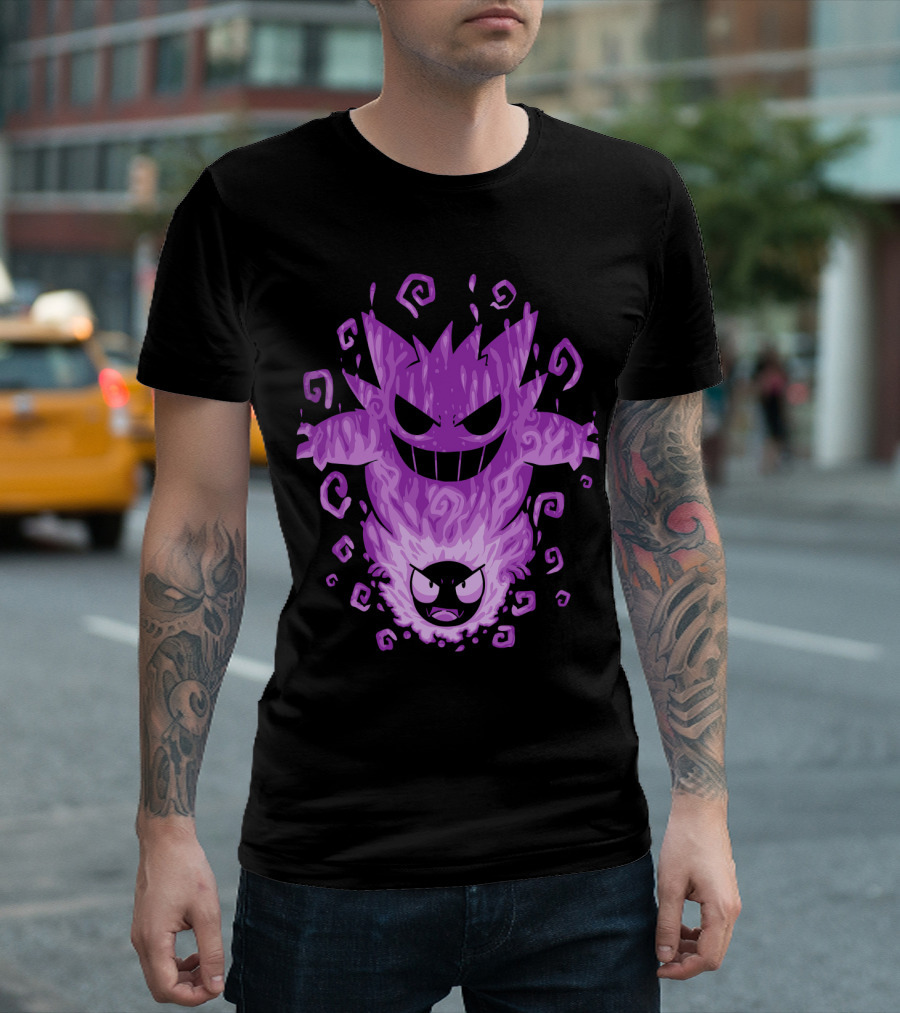 EVOLUTION POKEMON GENGAR GASTLY T-Shirt