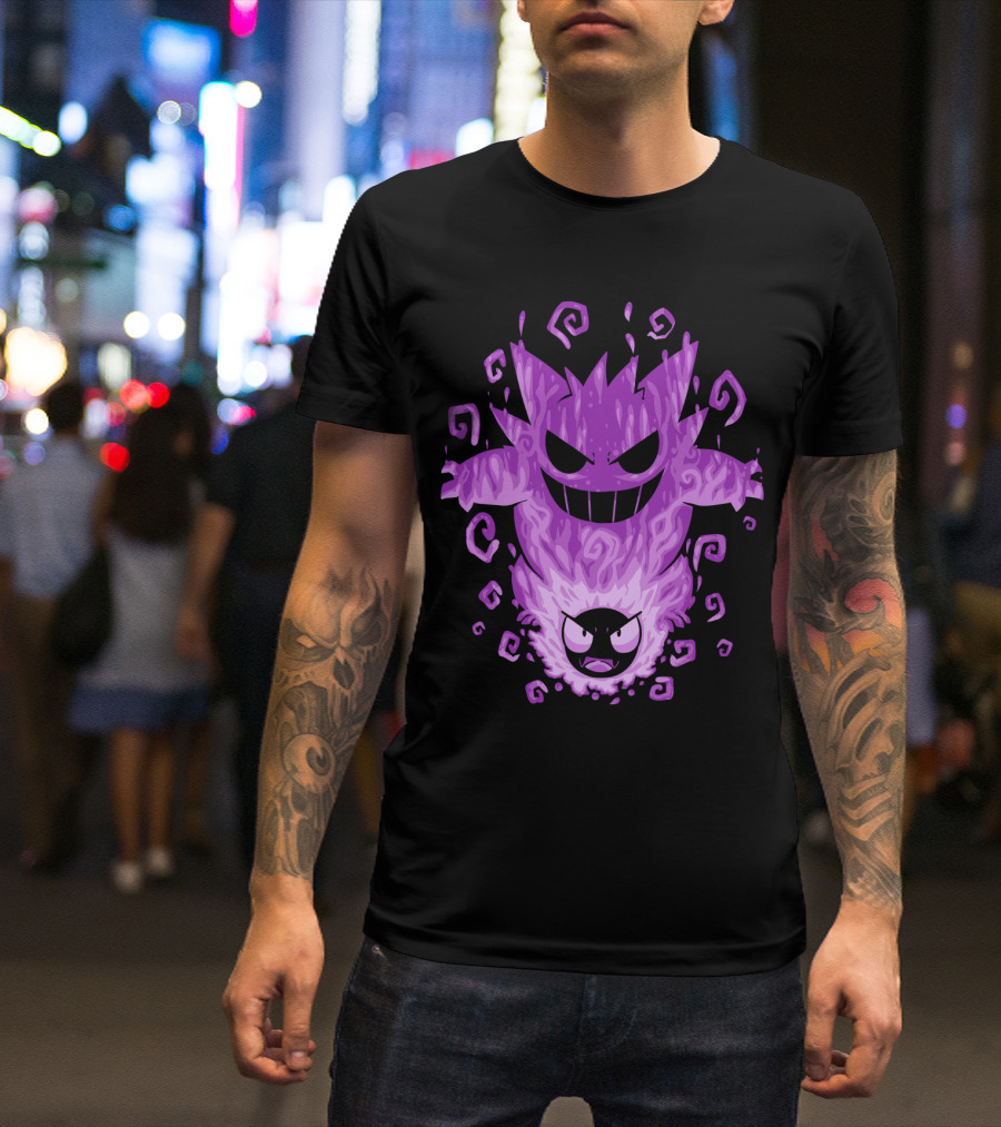 EVOLUTION POKEMON GENGAR GASTLY T-Shirt