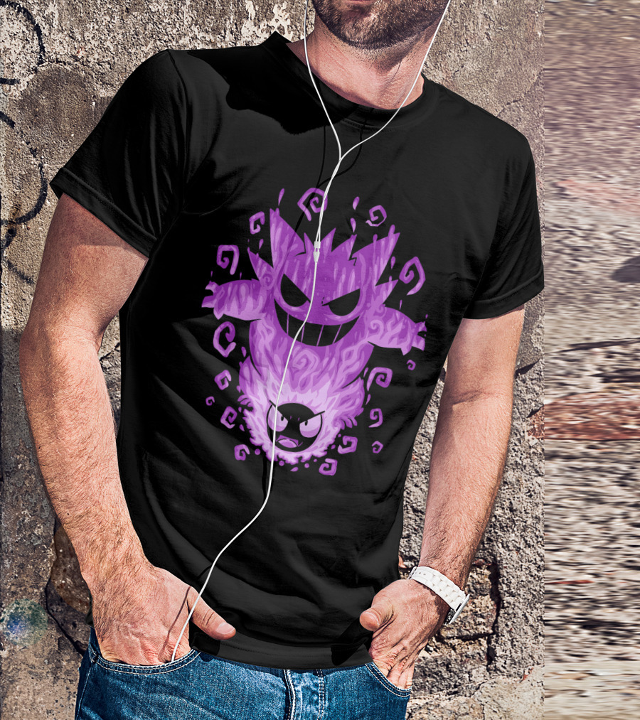 EVOLUTION POKEMON GENGAR GASTLY T-Shirt