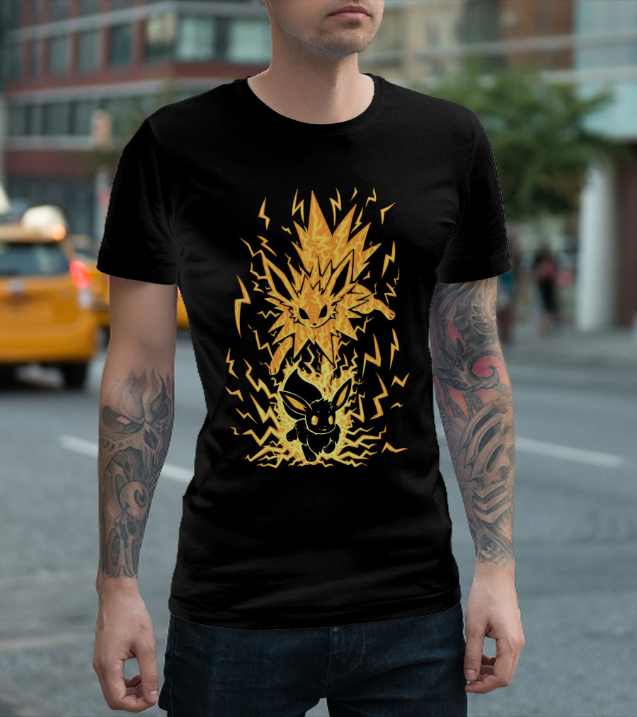 EVOLUTION POKEMON JOLTEON ELECTRIC EEVEE TRANSFORMATION T-Shirt