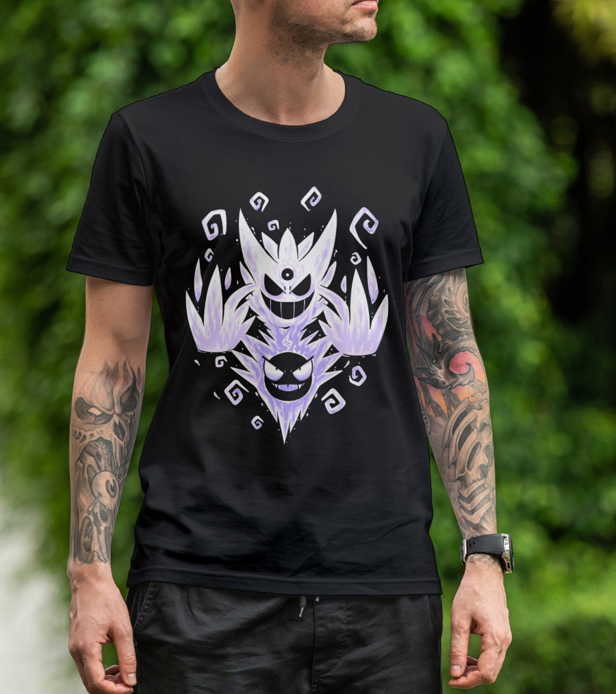 EVOLUTION POKEMON MEGA GENGAR SHADOW SPIRAL T-Shirt