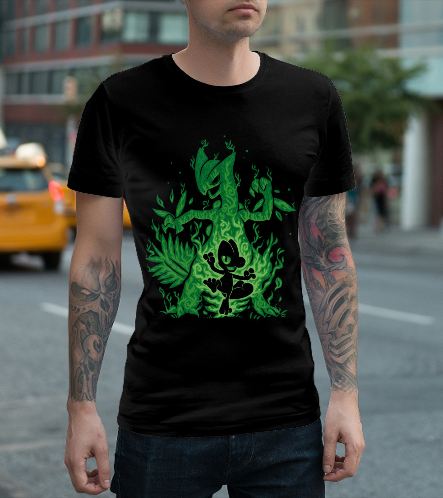 EVOLUTION POKEMON TREECKO TO SCEPTILE TRANSFORMATION T-Shirt
