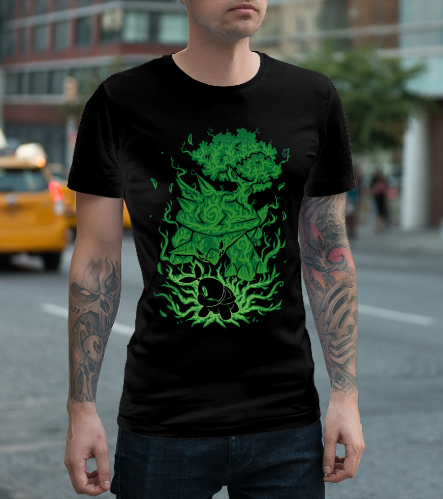 Evolution Pokemon Turtwig Grotle Torterra T-Shirt