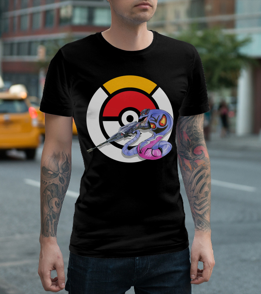 POKEMON X ARBOK X OVERWATCH WIDOWMAKER MASHUP T-Shirt