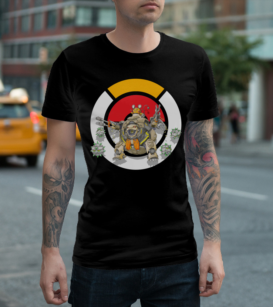 POKEMON X OVER DEDENNE X HAMMOND LOGO CIRCLE WITH FERROTHORN T-Shirt