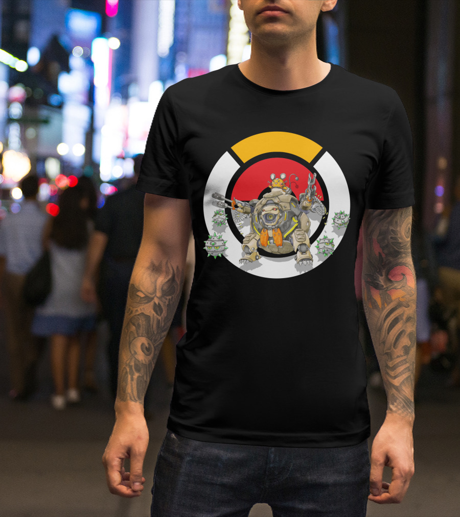 POKEMON X OVER DEDENNE X HAMMOND LOGO CIRCLE WITH FERROTHORN T-Shirt