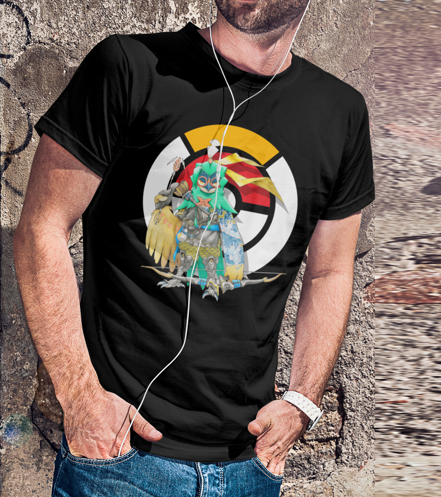 POKEMON X OVERWATCH DECIDUEYE HANZO CROSSOVER T-Shirt